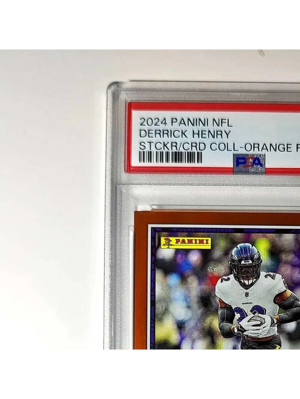 Derrick Henry 2024 Panini Sticker Collection 001/049 #63 Bronze Foil PSA 9 Mint
